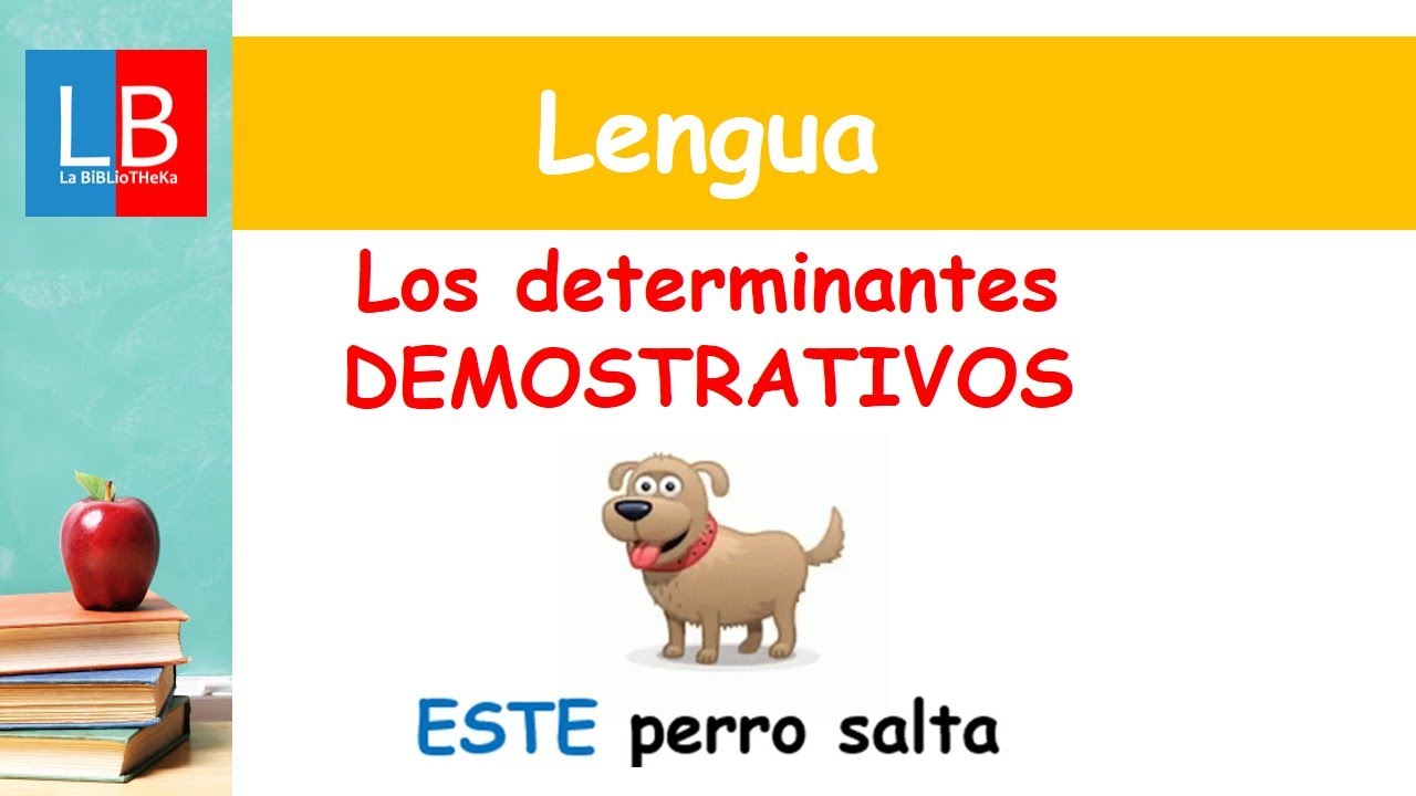 Determinantes DEMOSTRATIVOS ✔👩&zwj;🏫 PRIMARIA
