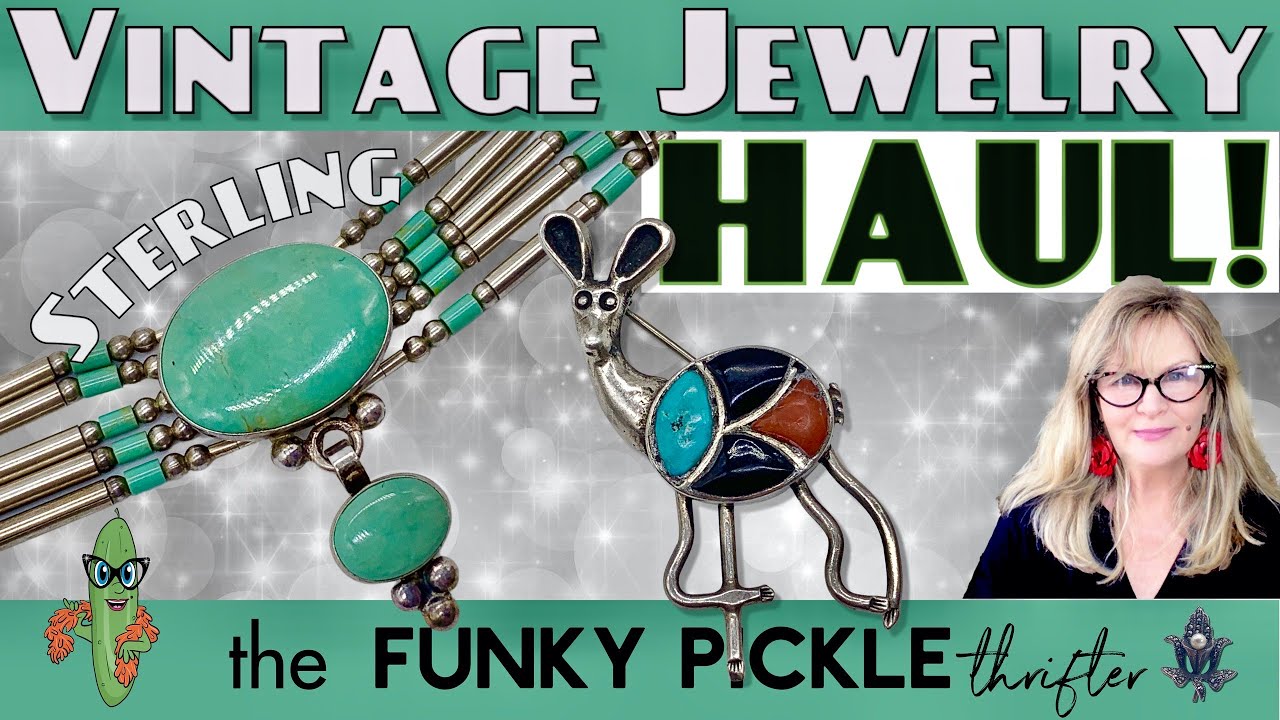 Vintage Sterling Silver JEWELRY HAUL Jewelry 101 Turquoise Mexico Taxco