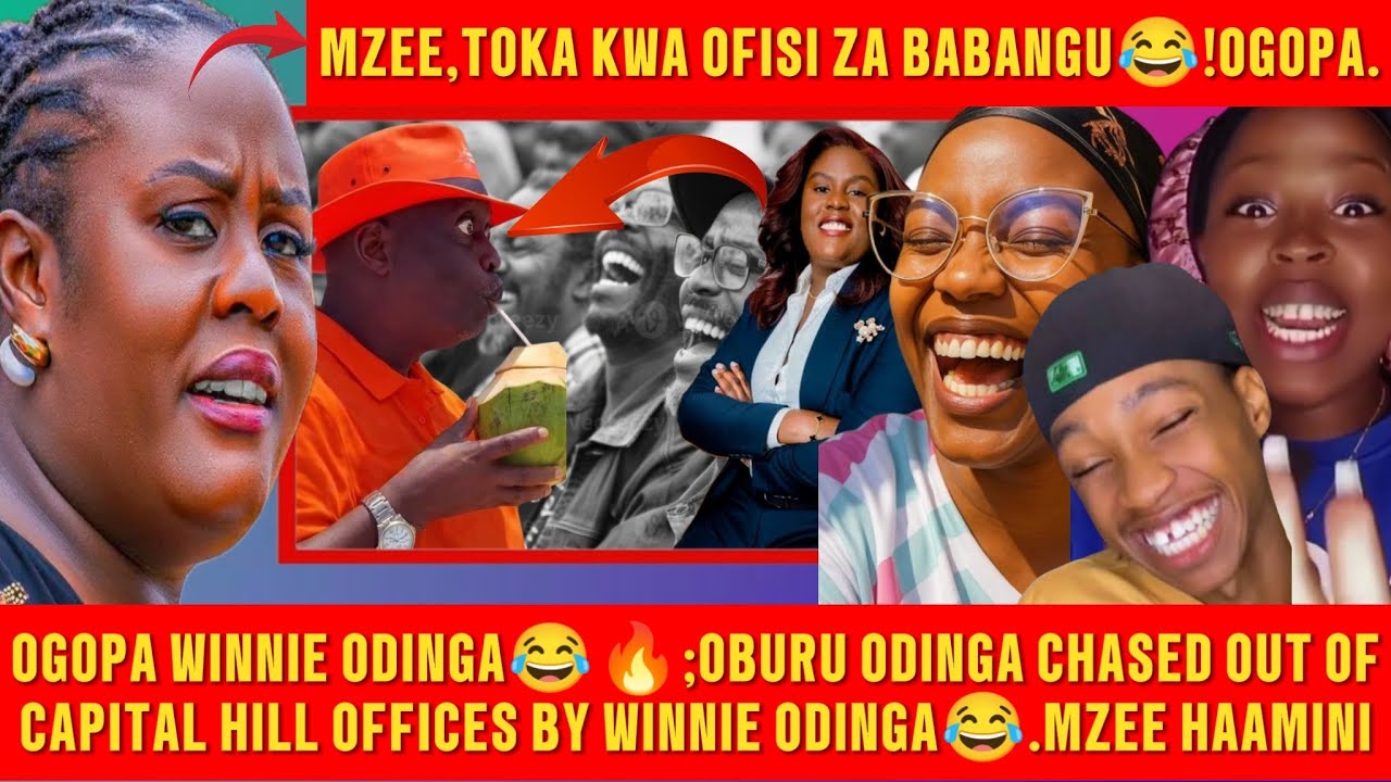 OGOPA WINNIE ODINGA😂🔥;OBURU ODINGA CHASED OUT OF CAPITAL HILL OFFICES BY WINNIE ODINGA😂.MZEE HAAMINI
