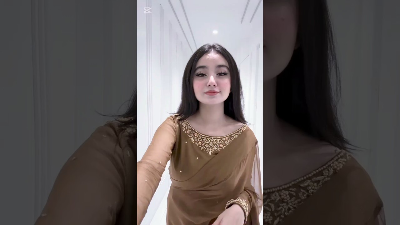 brown saree Glam by Saadibrahimstudio ✨#saree#ytshorts