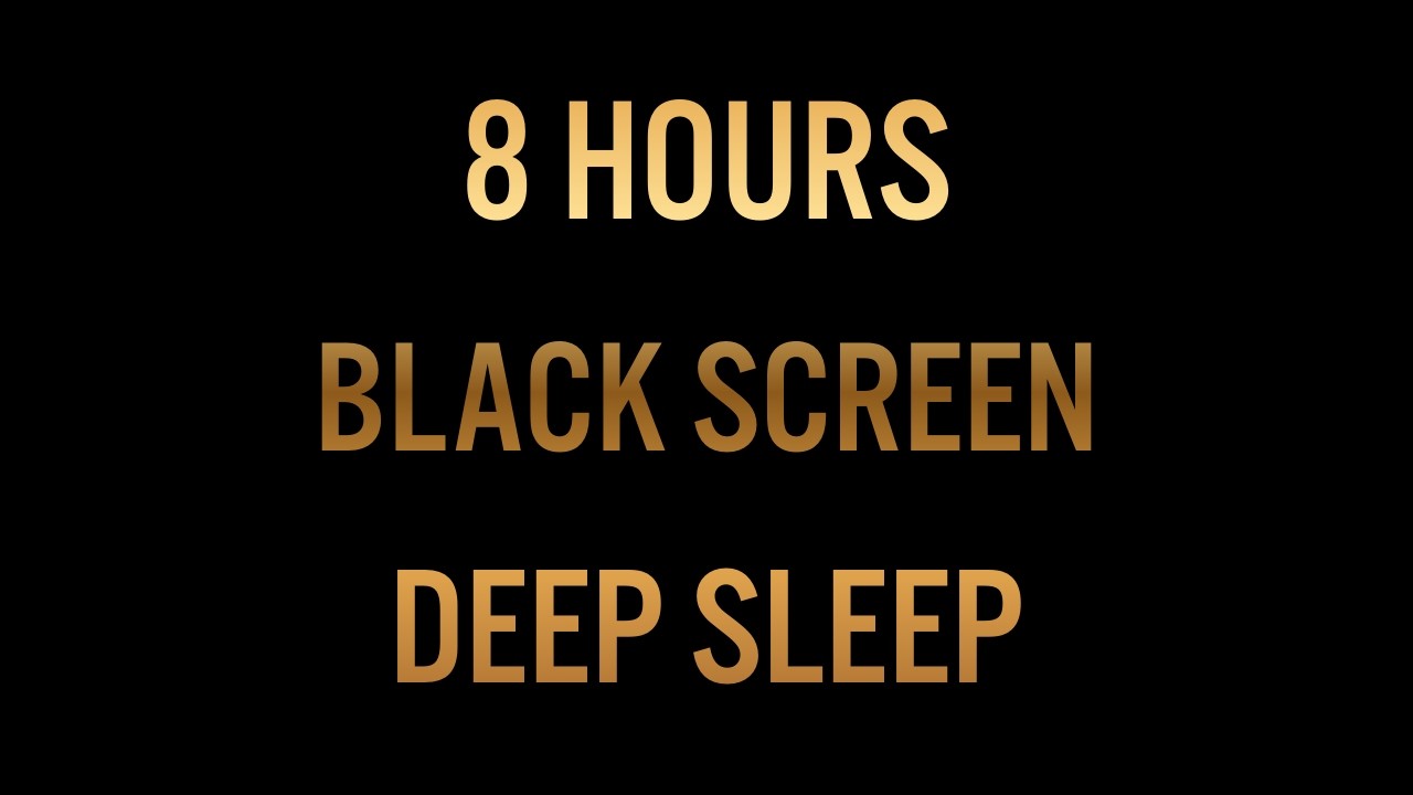 Let Your Mind Rest Tonight | 8 Hours Black Screen Brown Noise for Deep Sleep
