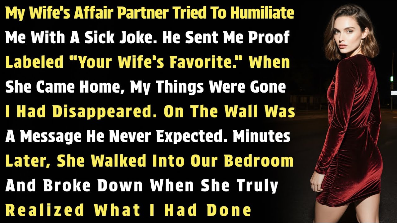 My Wife’s Affair Partner Tried To Humiliate Me With A Sick Joke. He Sent Me Proof Labeled…