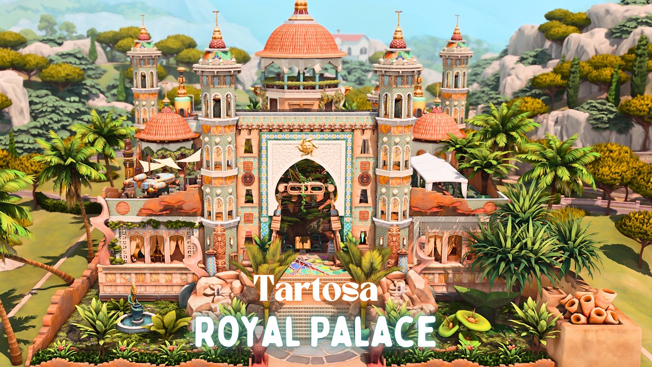 Majestic Royal Palace in Tartosa 👑🌙 | Sims 4 Stop Motion | No CC