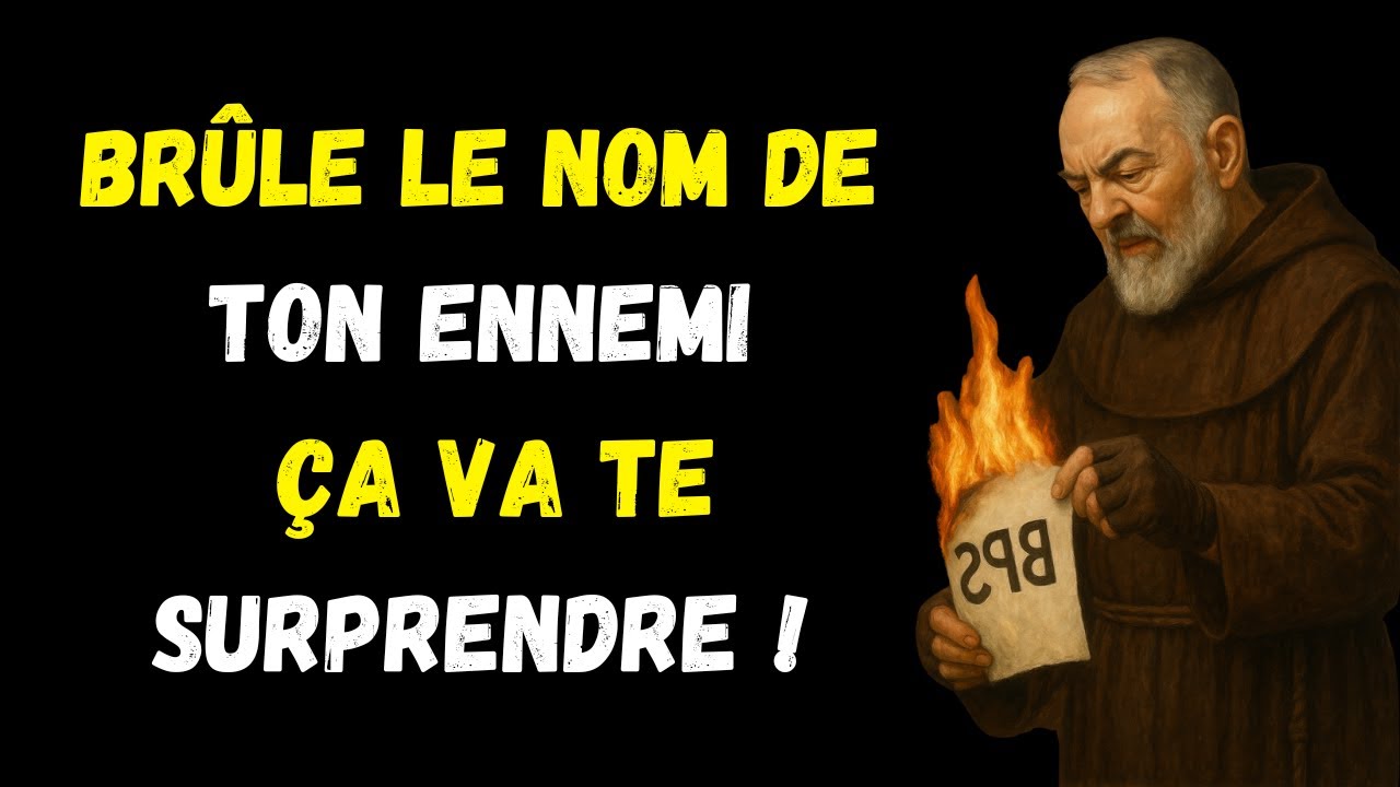 ÉCRIS SIMPLEMENT LE NOM DE TON ENNEMI SUR UN PAPIER ET VOIS CE QUI SE PASSE – Le Secret du Père Pio