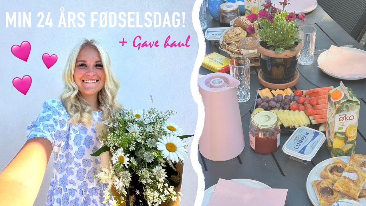 MIN 24 ÅRS FØDSELSDAG! - Mine fødselsdagsgaver, Guldbryllup og 2x fødselsdag