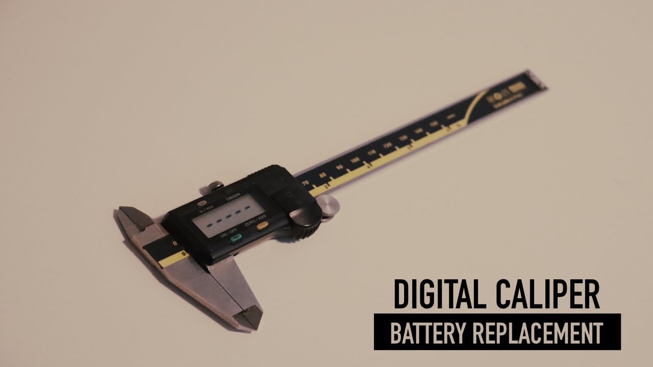 Digital Caliper Battery Replacement