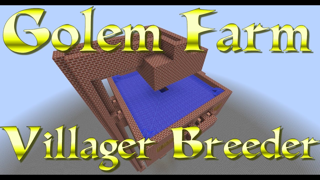 Infinite Villager + Golem Farm Combo [1.7.10]