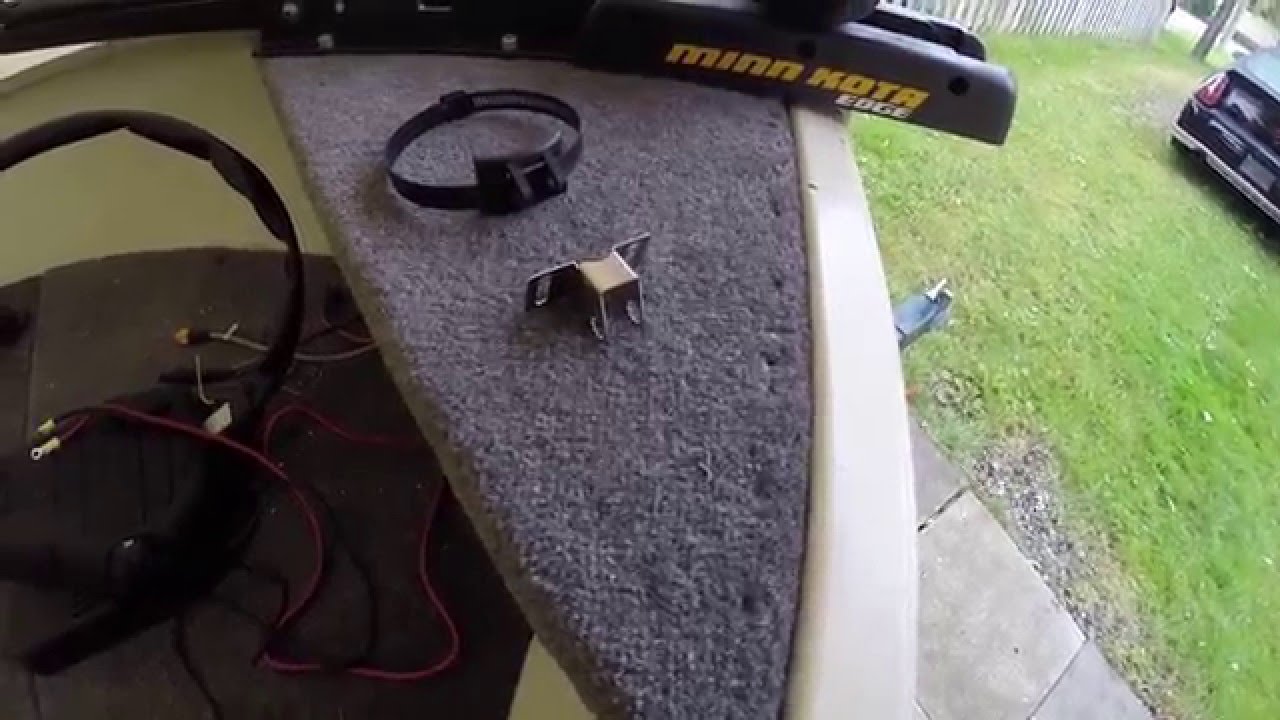 How to Install a Transducer on Trolling Motor - Aluminum Boat Project #11