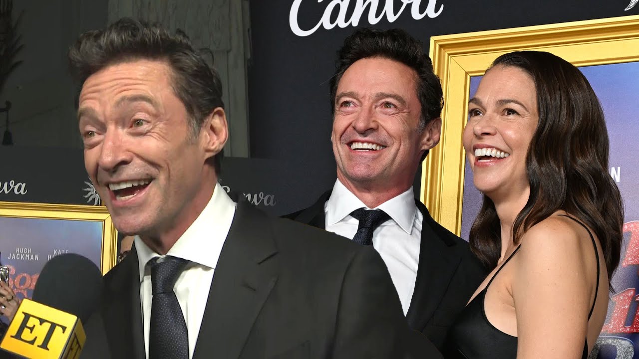Hugh Jackman Reacts to Girlfriend Sutton Foster's Support After Making Red Carpet DEBUT