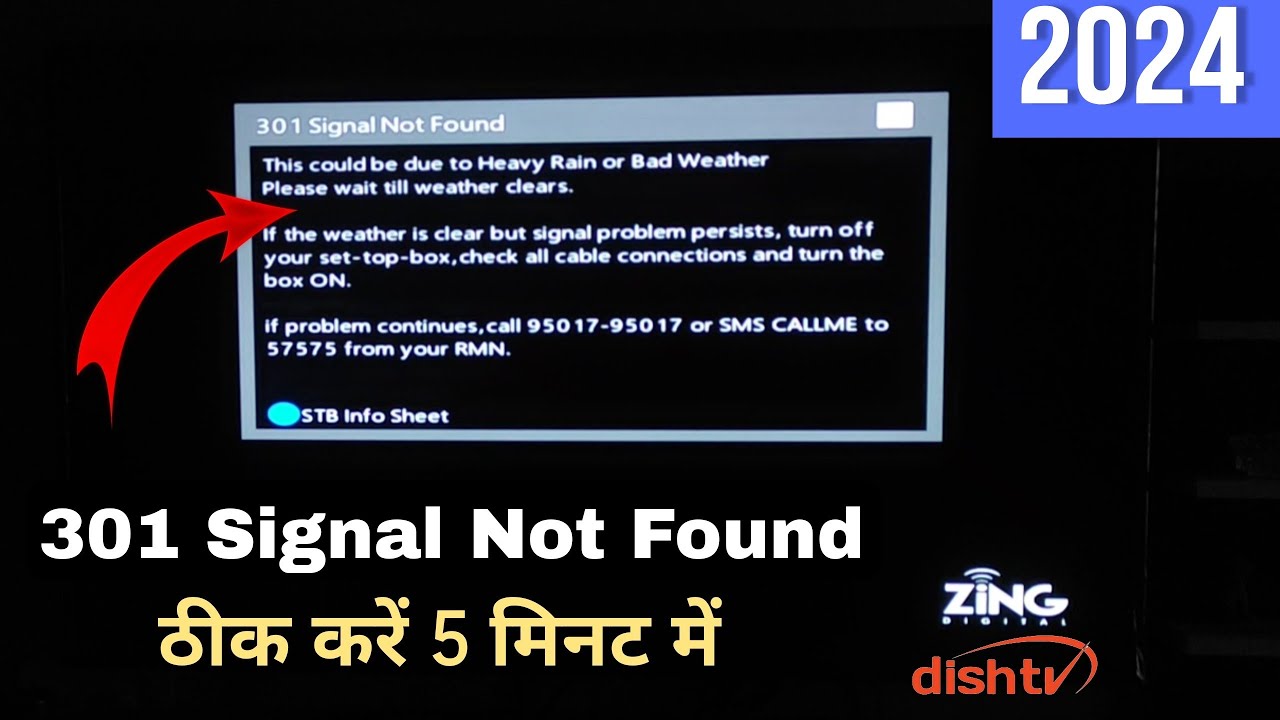 How to solve 301 Signal Not Found in Dish TV and Zing Super FTA Box ✅| Dish TV Signal Setting
