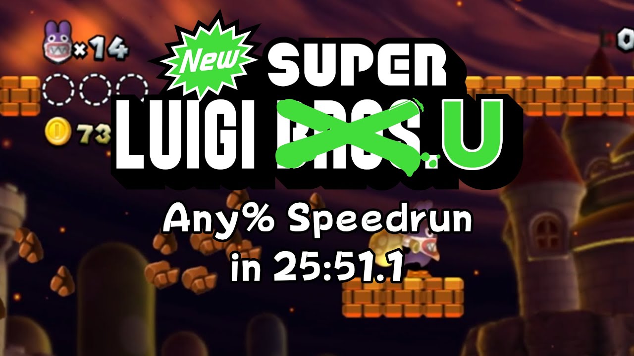 New Super Luigi U Any% Speedrun in 25:51.1