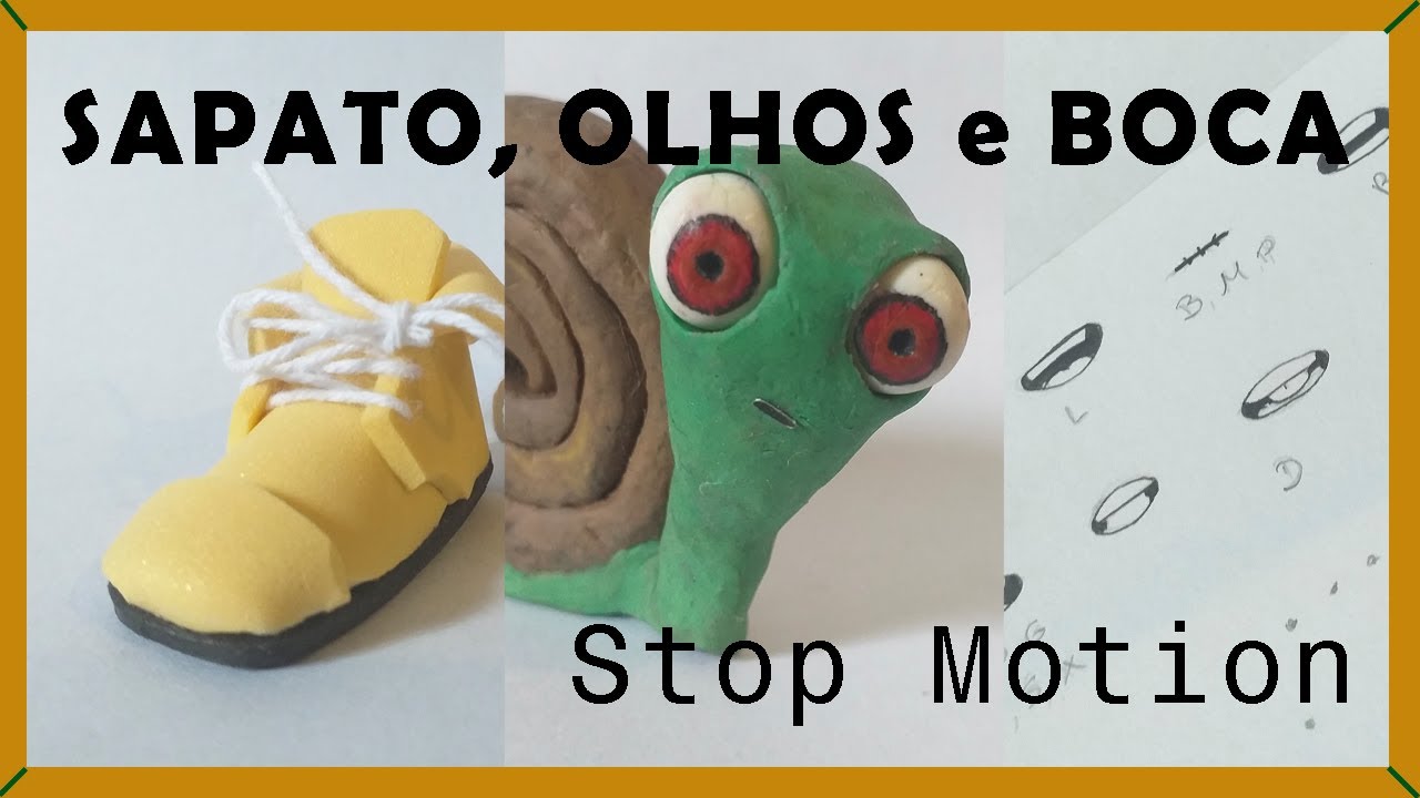 Como fazer SAPATO, MOVIMENTAÇÃO dos OLHOS e BOCAS (para STOP MOTION)