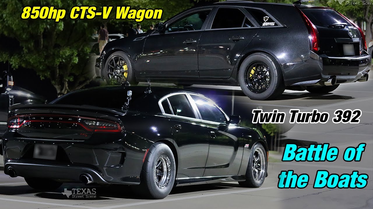 Battle of the Land Yachts!! (1000hp CTS-V3, 680hp Silverado, Nitrous CTS-V Wagon, TT 392, and more!)