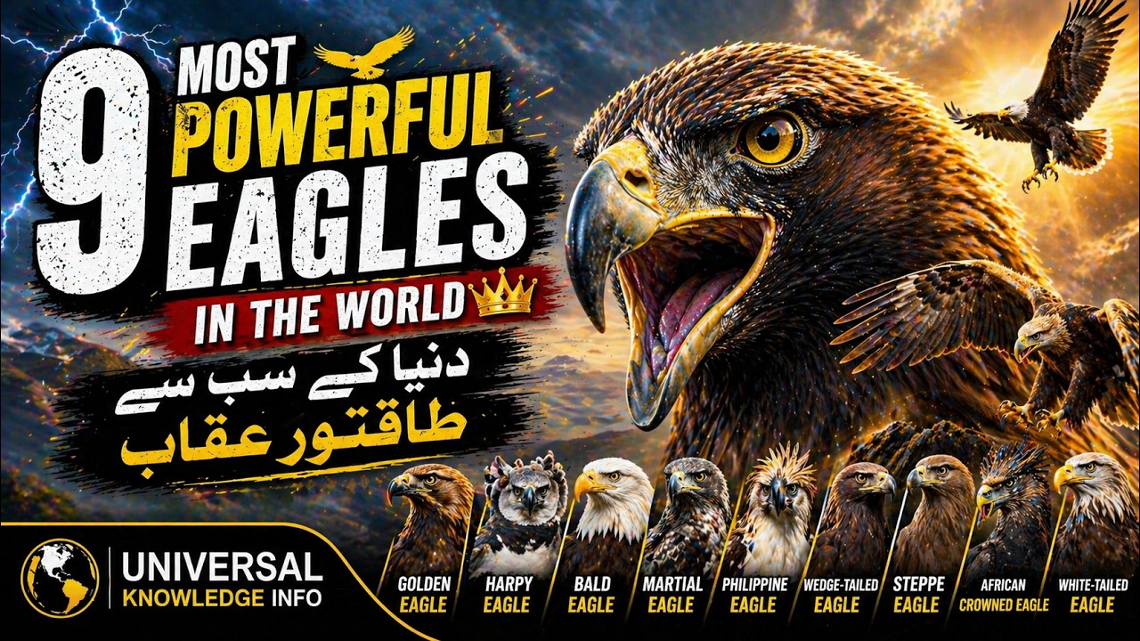 Top 9 Most Deadliest and Powerful Eagles in the World🦅 | Biggest & Deadliest Birds Ranked