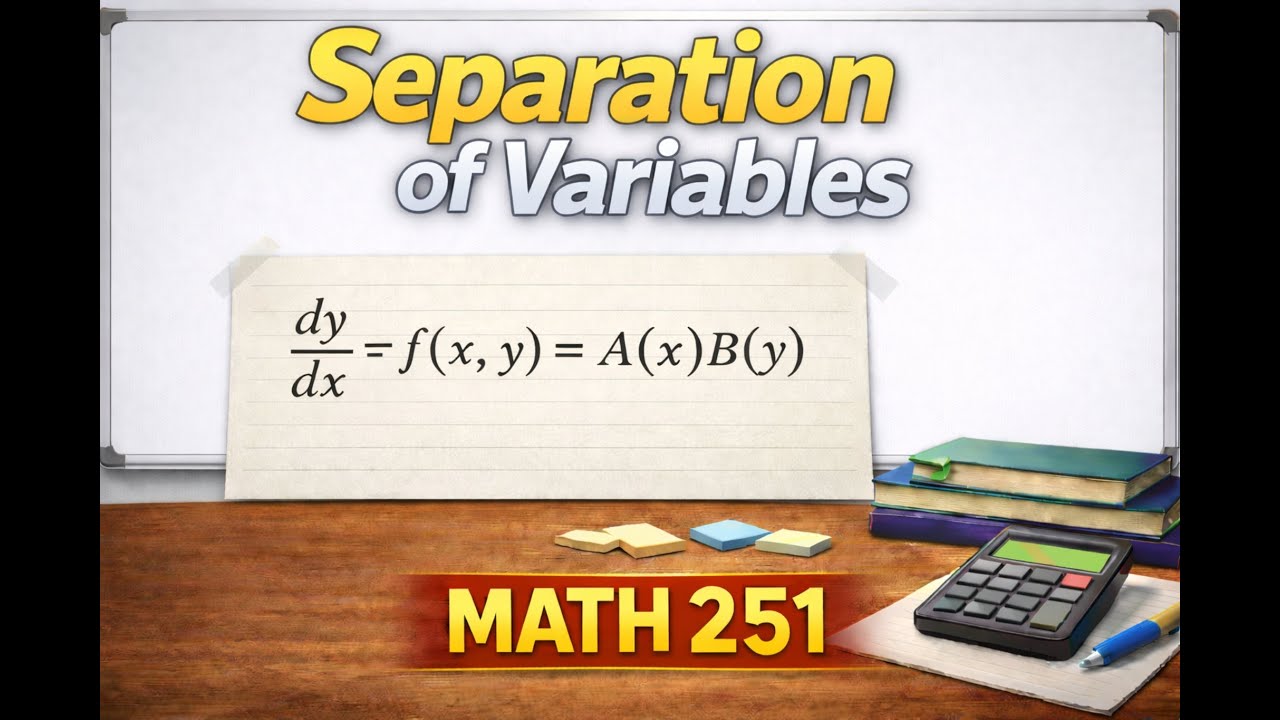 Lesson 6: Separation of Variables