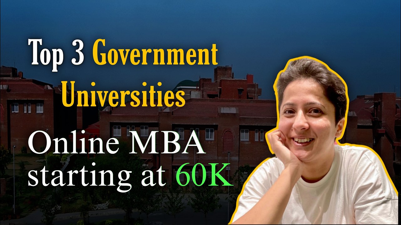 The 60K MBA: 3 Cheapest Govt. Online MBAs in India in 2025 - 2026