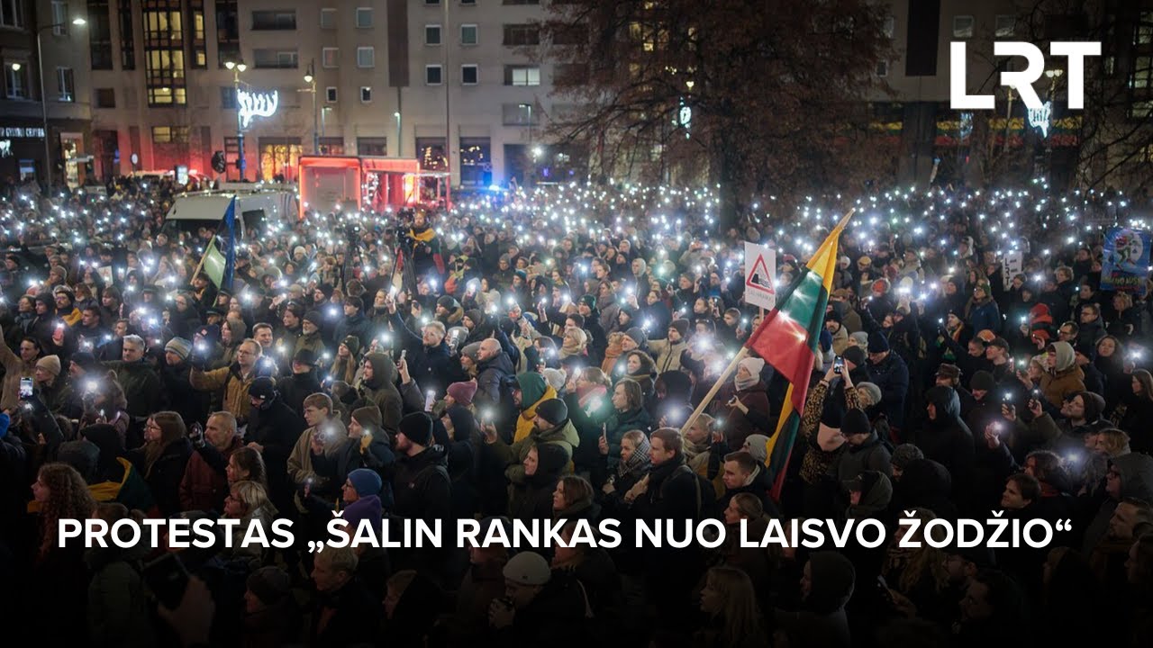 Protestas „Šalin rankas nuo laisvo žodžio“ | 2025-12-17