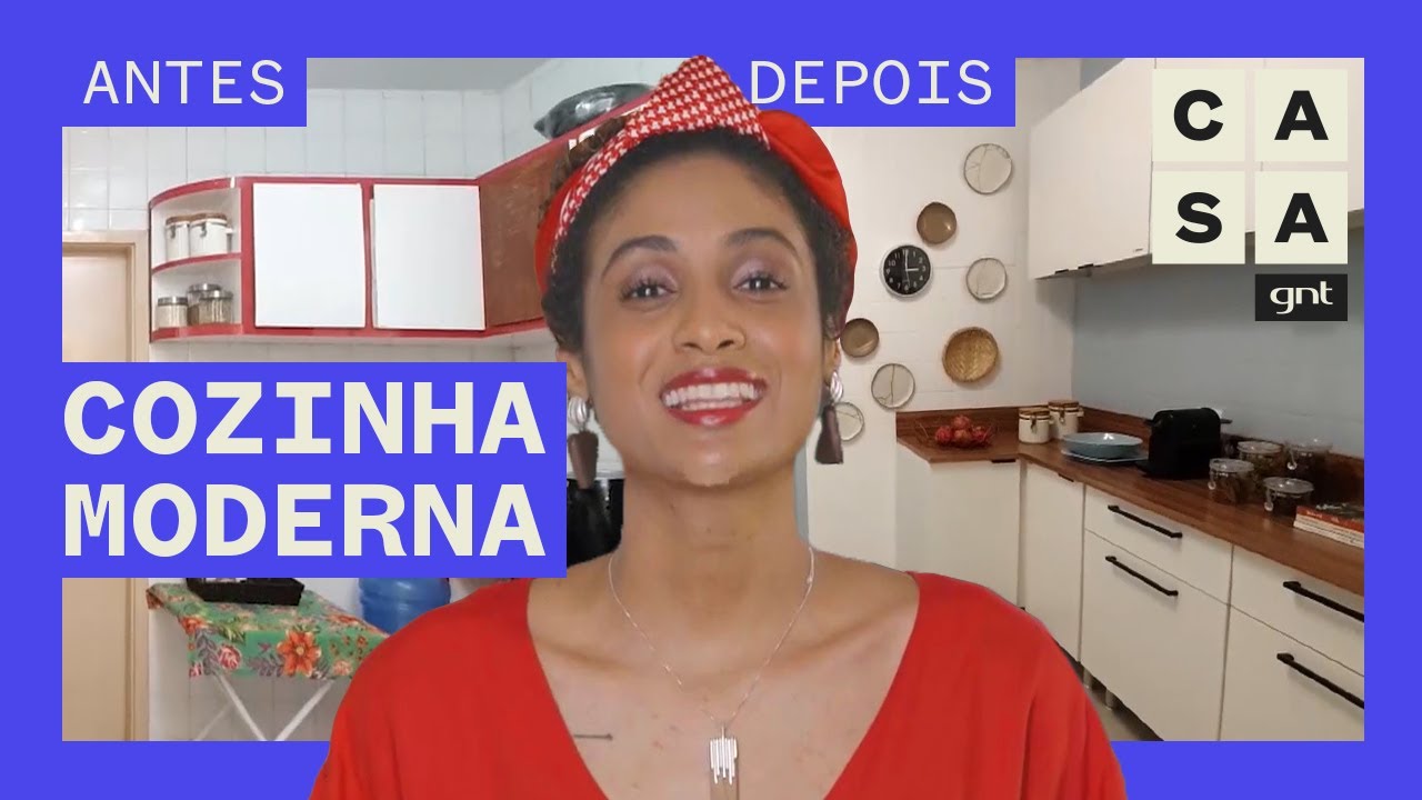 COZINHA: reforma moderniza ambiente e otimiza os espaços | Antes e Depois | Stephanie Ribeiro