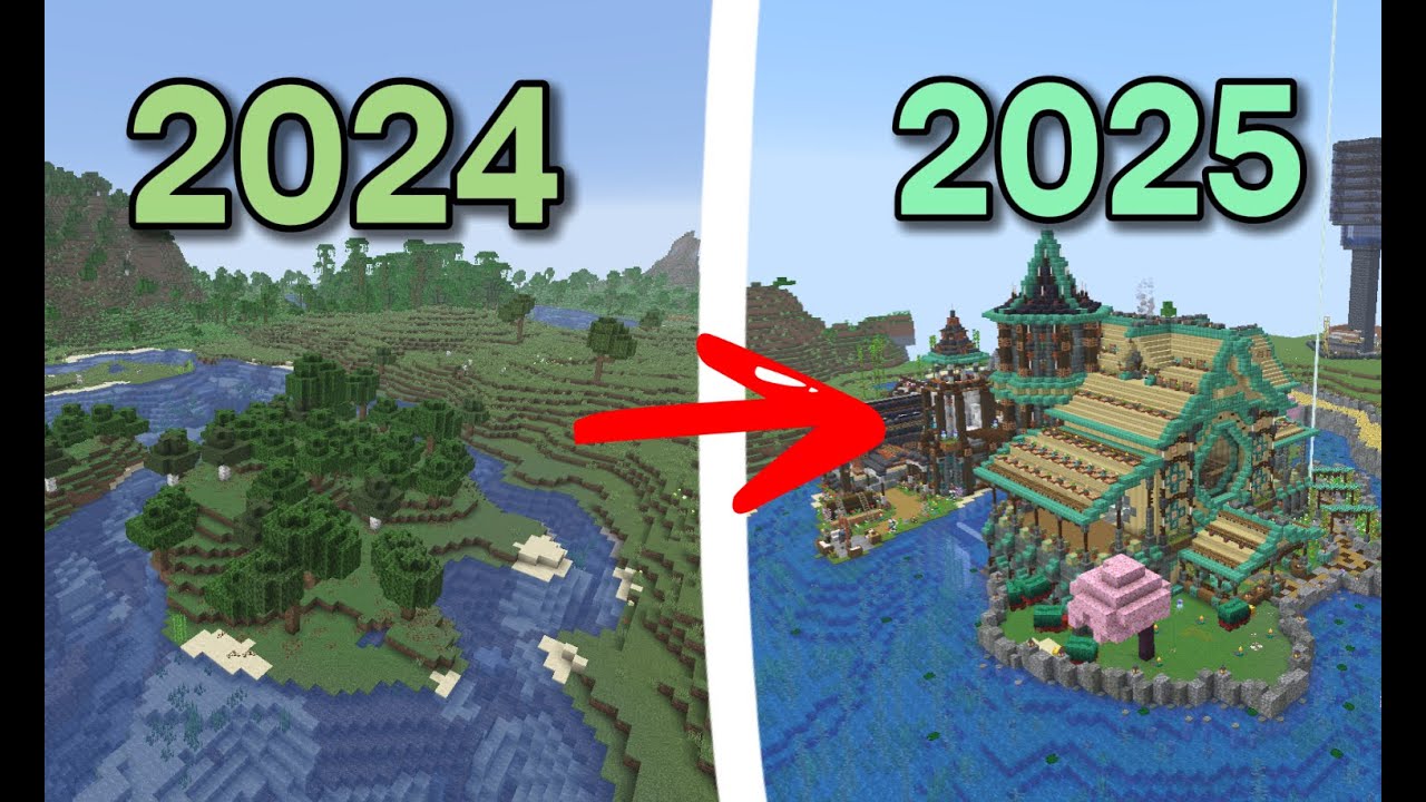 What does a Minecraft realm look like after one year?