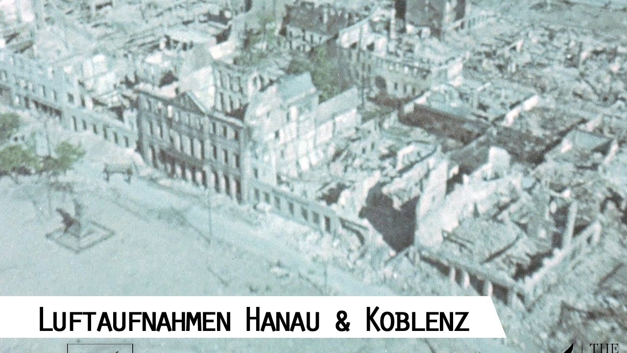 Flight from Hanau to Koblenz 1945 - Aerial Footage (SFP 186)