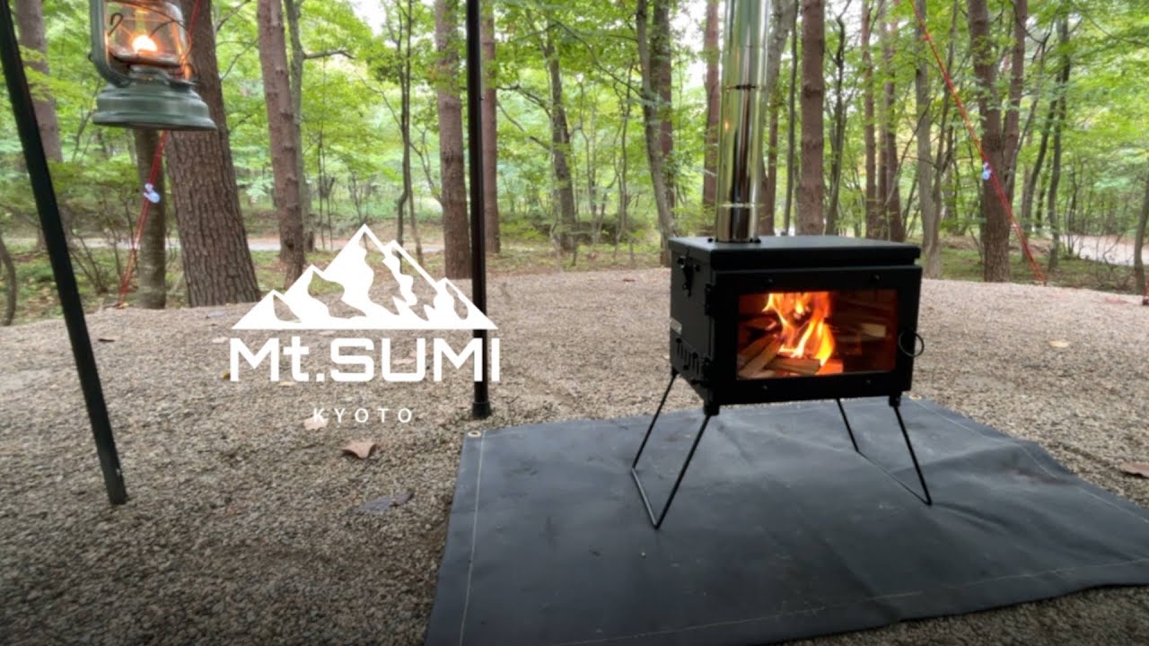 【キャンプギア】Mt.SUMIの薪ストーブ、Woodstove MICROの初火入れ