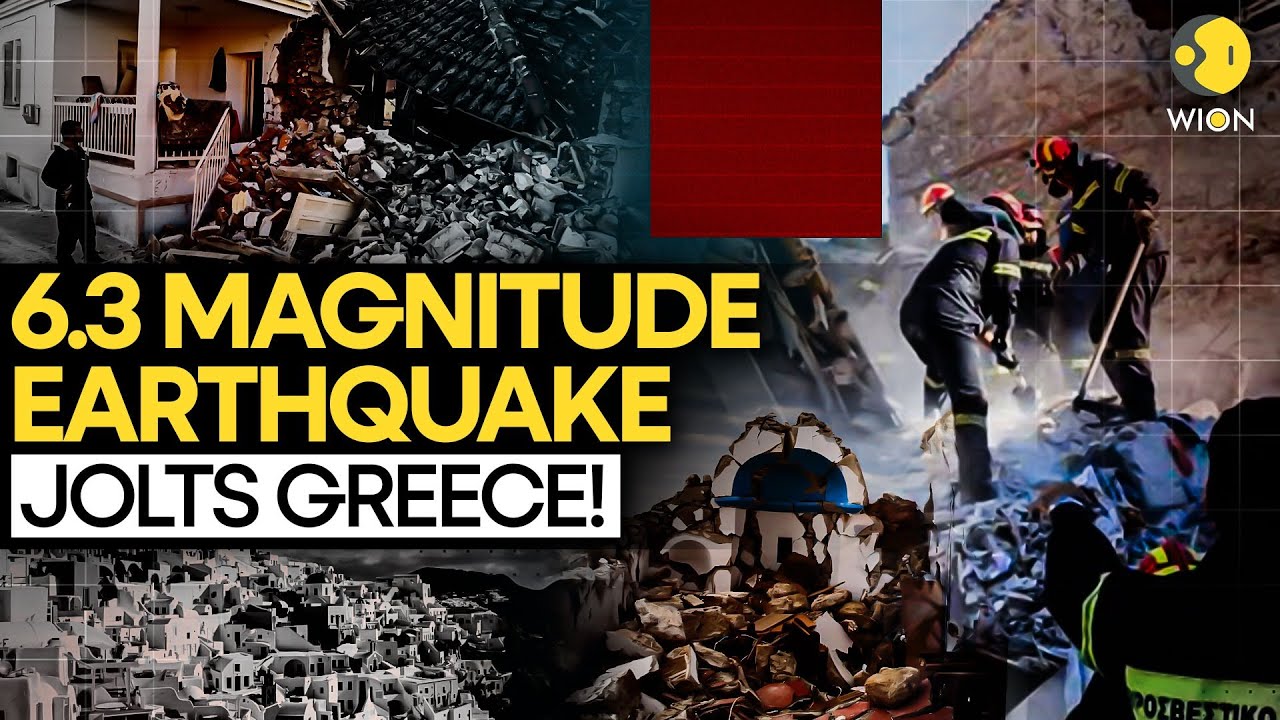 Greece Earthquake LIVE: 6.0-Magnitude Earthquake Strikes Near Fry, Greece | Emergency Issued? | WION
