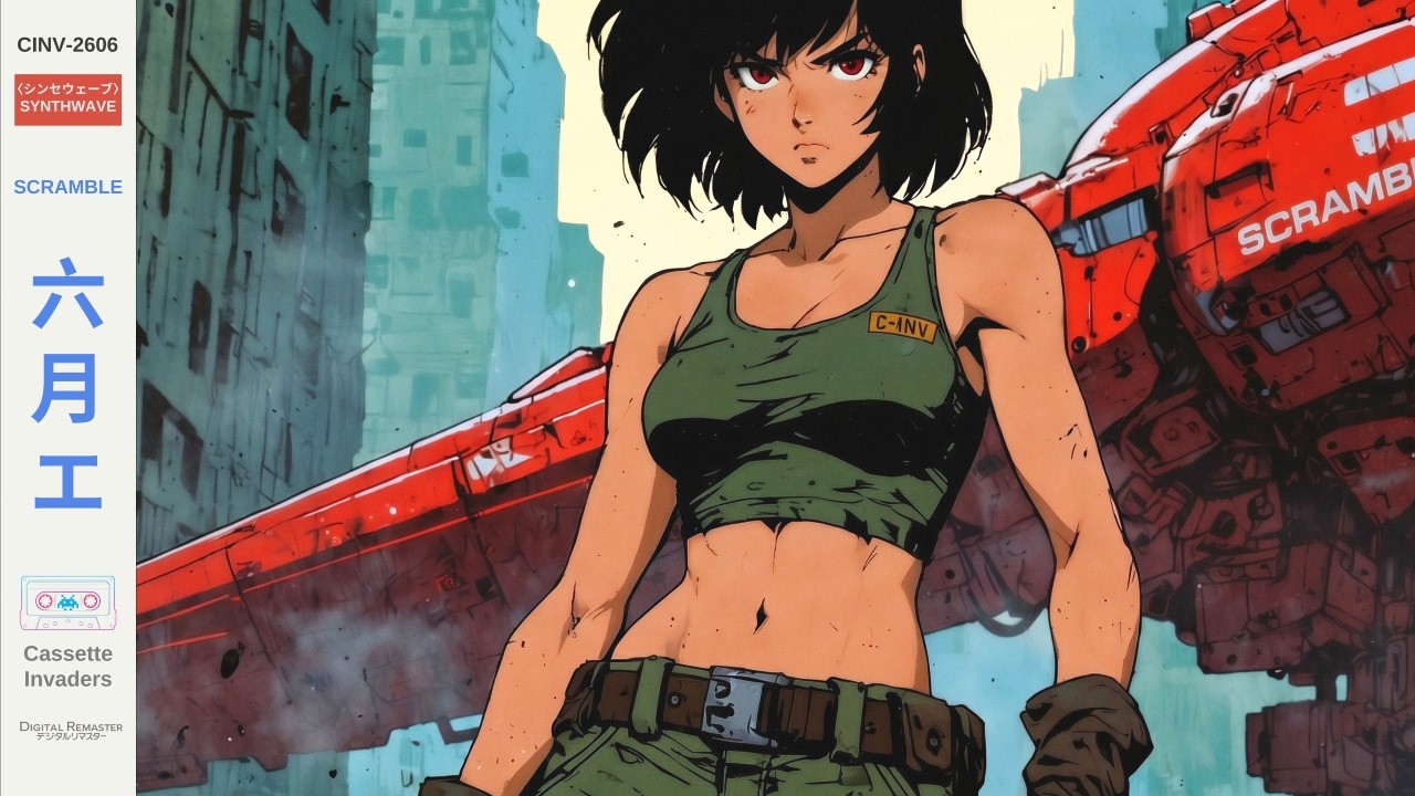 SCRAMBLE | Mecha Synthwave Mix for Focus & Coding | 90s Anime Cyberpunk Warfare