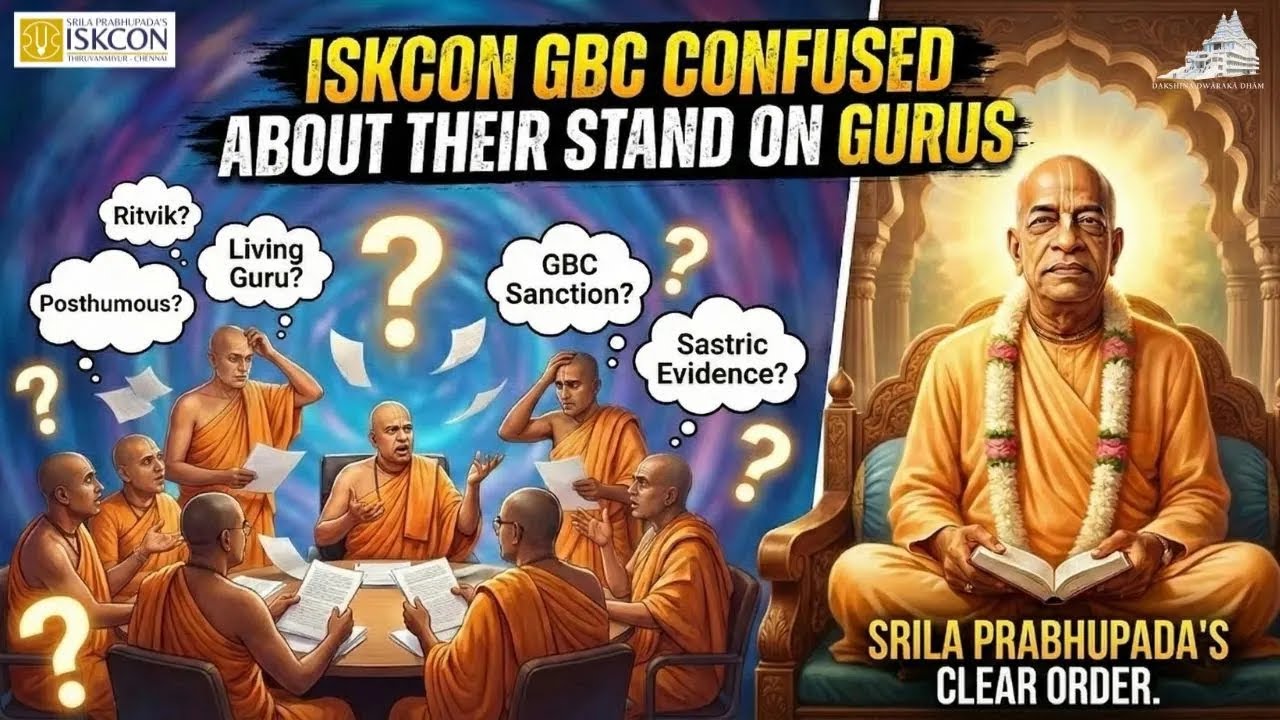 Руководящий совет ИСККОН недоумевает по поводу своей позиции в отношении гуру.