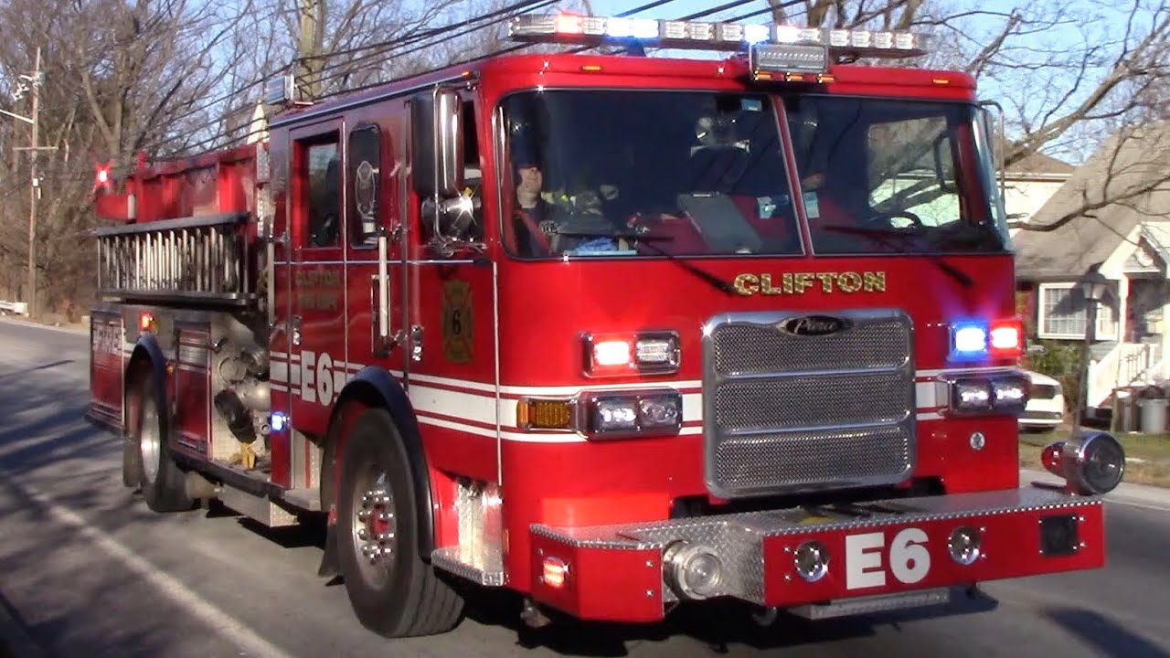 Clifton Fire Department Engine 6 Responding 12-20-19