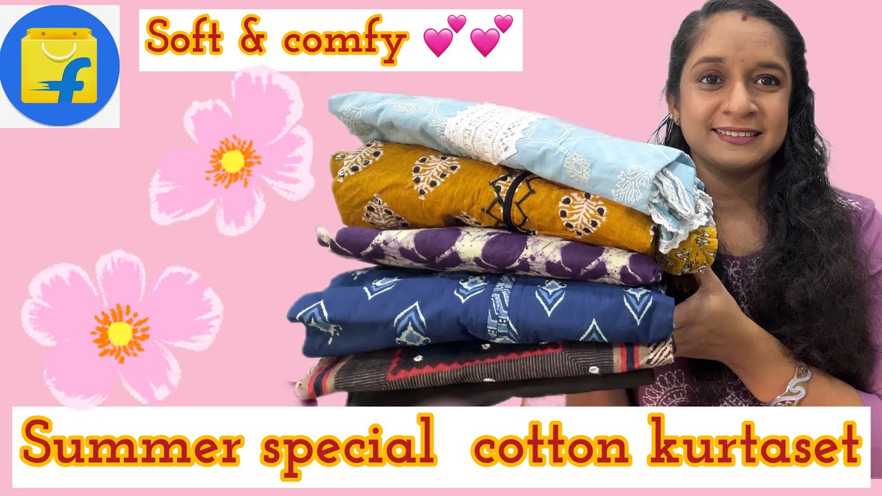 Flipkart se libas & indoera pure cotton kurta set daily wear & office wear🌟 #flipkarthaul 