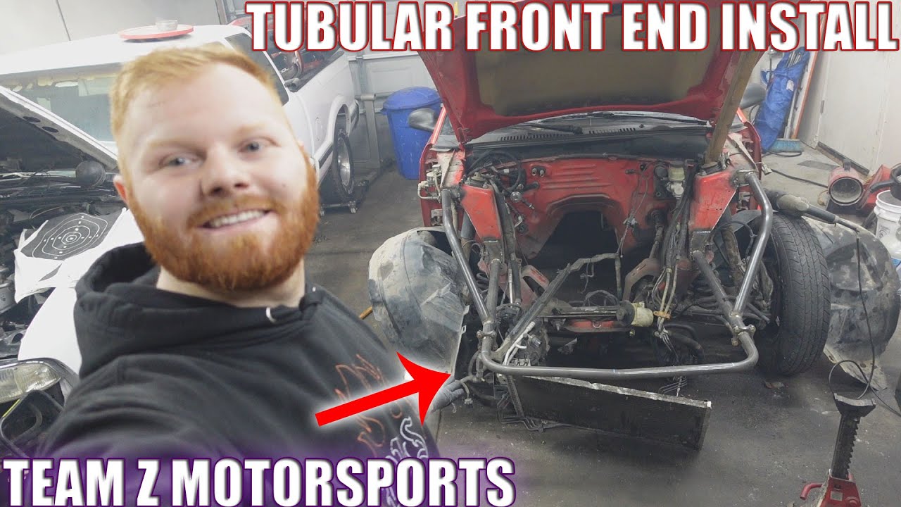 NEW EDGE MUSTANG TUBULAR FRONT END INSTALL -TEAM Z MOTORSPORT