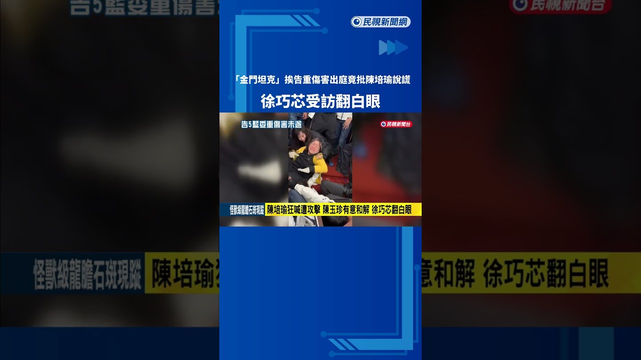 去年立院衝突今開庭! 陳玉珍不認鋼頭鞋踹人 徐巧芯翻白眼－民視新聞