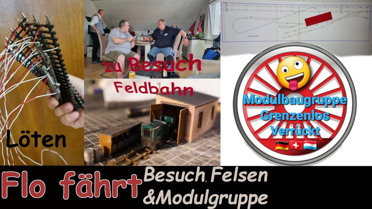 Im Film 31 wird besucht, gelötet, Felsen modelliert und ich schließe mich einer Modulgruppe an.