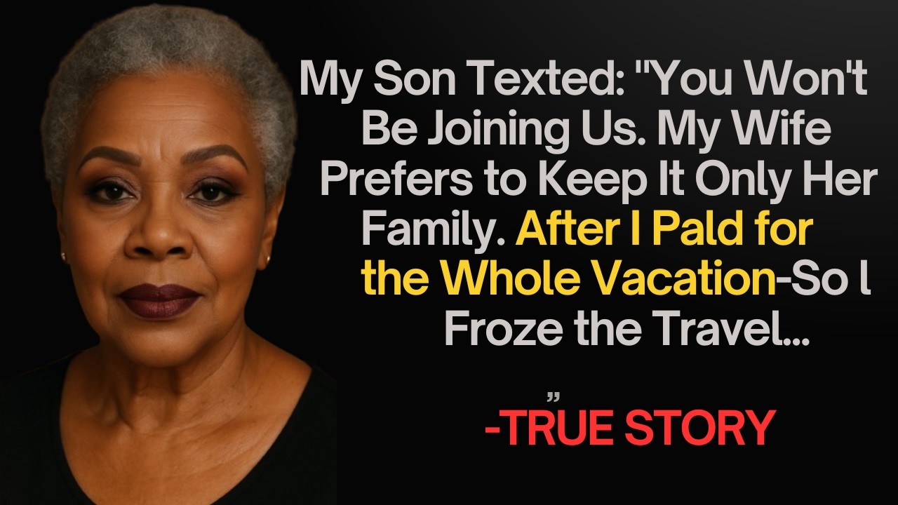 HER TRUE STORY FROM CALIFORNIA 👵💔 My Son Texted: “You Won’t Be Joining Us. My Wife Prefers to Keep…
