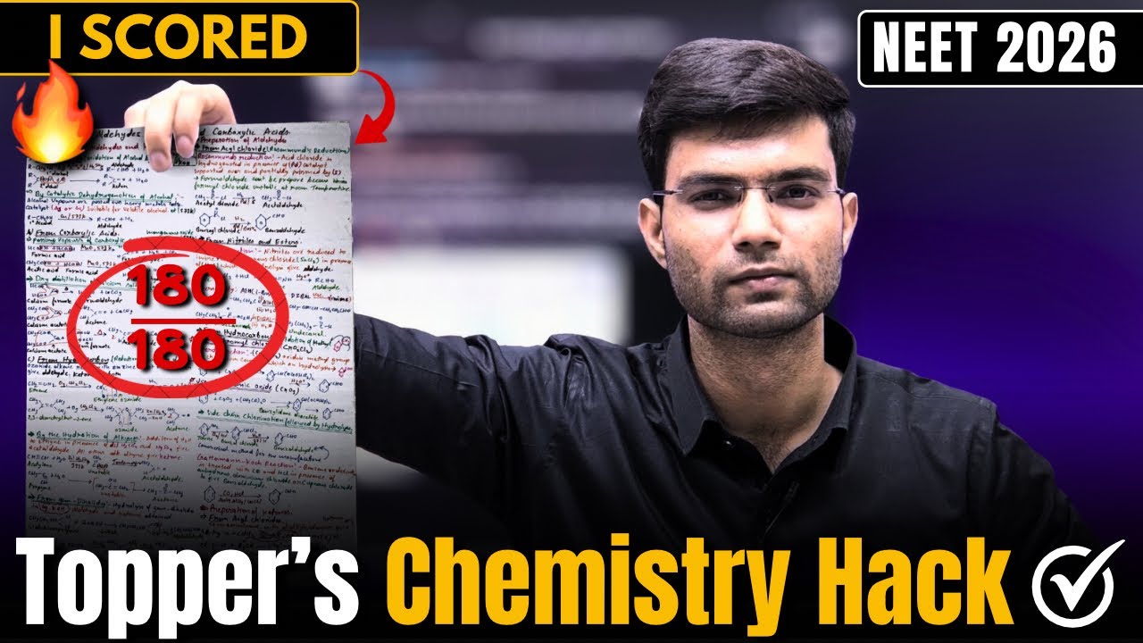 HOW To Score 180/180 In NEET Chemistry || My Strategy ||