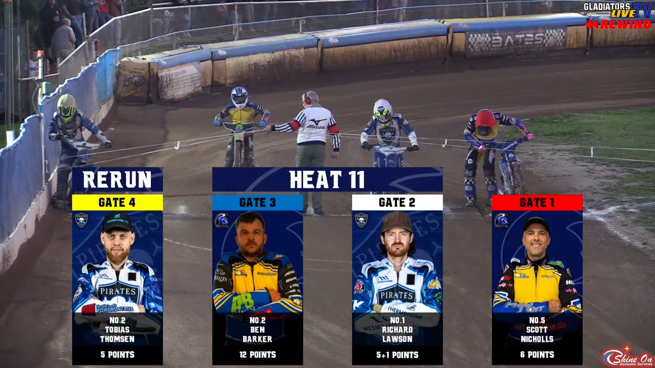 Heat 11 ReRun | Plymouth vs Poole | Championship | GLADIATORS TV 2025