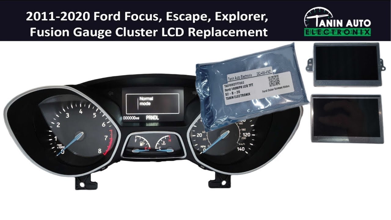 Замена ЖК-дисплея приборной панели Ford Focus, Escape, Explorer, Fusion 2011-2020