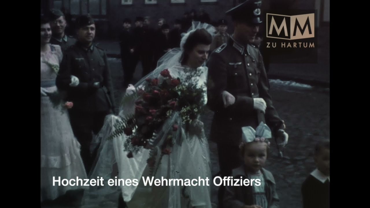 Unveröffentlichter Agfacolor Schmalfilm - Hochzeit eines Wehrmacht Offiziers