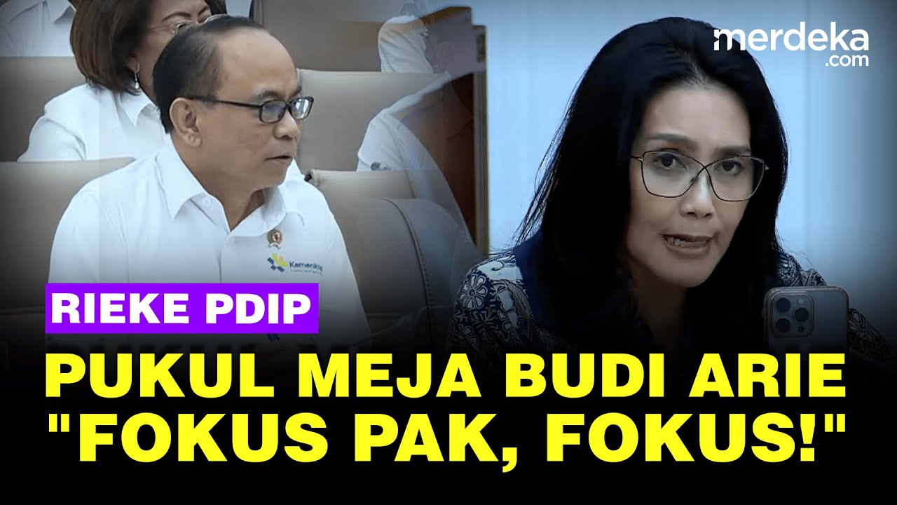 Rieke PDIP Sampai Pukul Meja Depan Budi Arie Ingatkan Fokus: Jadi Tidak Keselip Lidah!