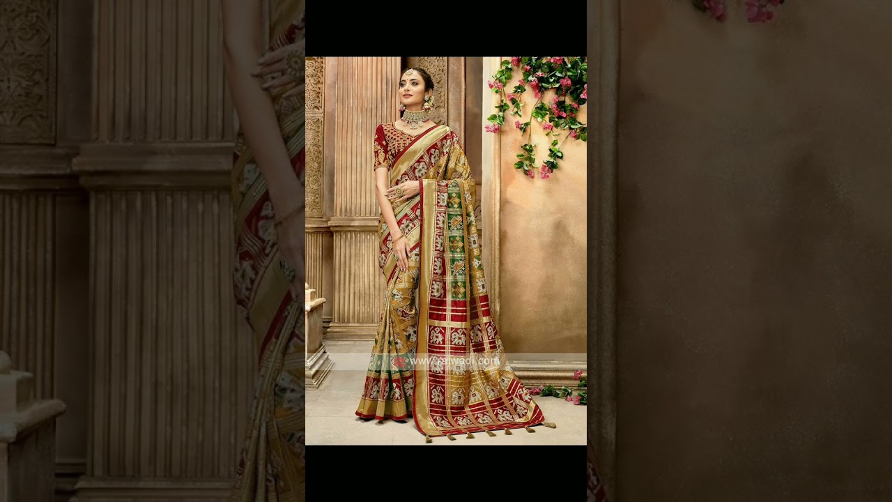 Gujarati green gajji silk  gharchola sarees#shortvideo