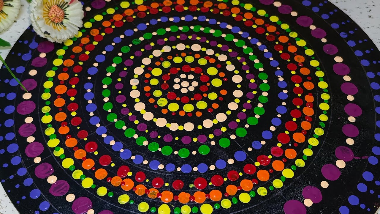 Let's make cute dot mandala art#YouTube shorts#trending shorts#viral shorts#art#art and craft.