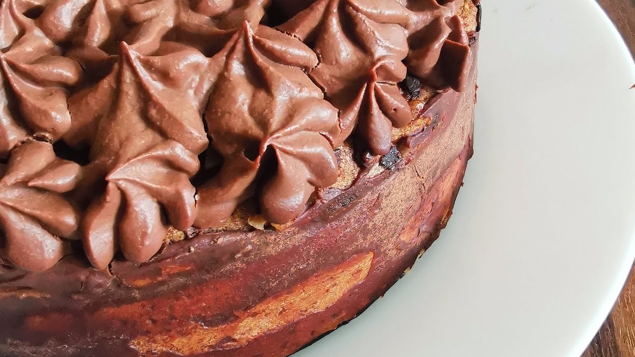 Dolce alla pera, senza zucchero, ganache a sorprendente! Sugar-free pear cake - amazing ganache!