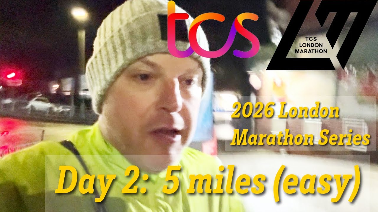London Marathon Training 2026 - Day 2: Easy 5miles and it’s cold!!! 
