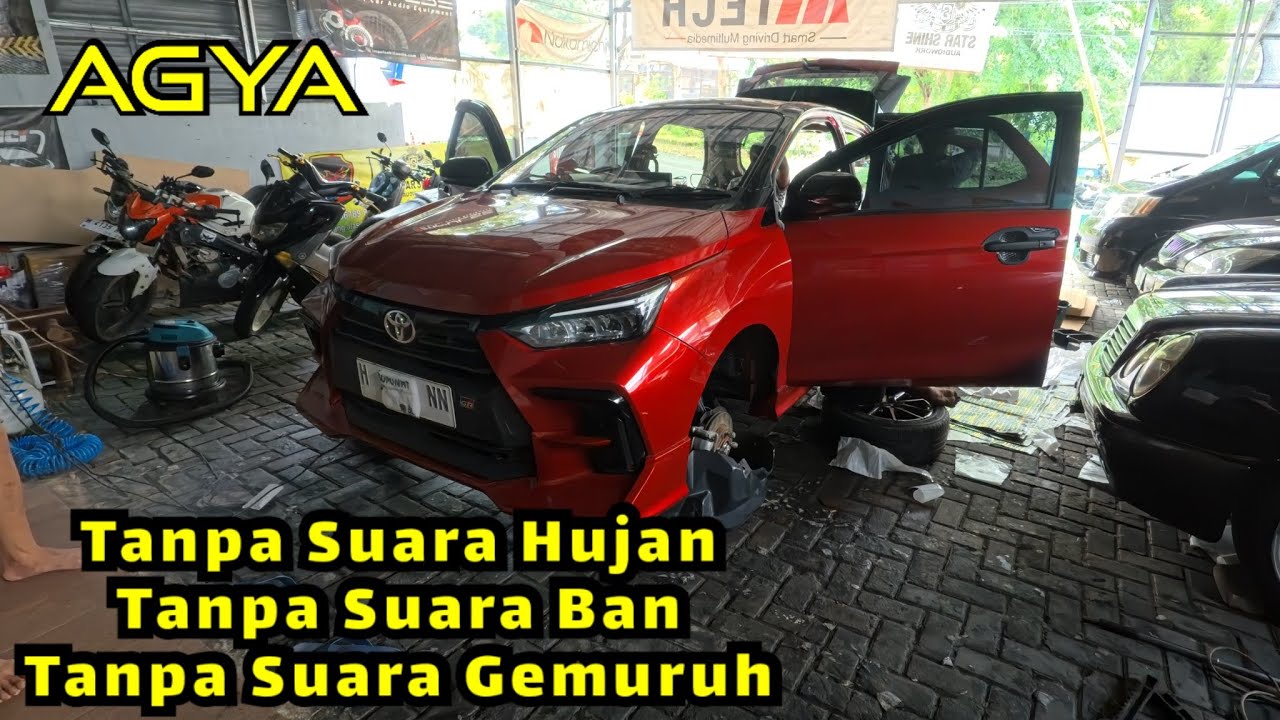 Cara Membasmi Suara Ban, Suara Hujan, Suara Sekitar Agya | Peredam Suara Agya