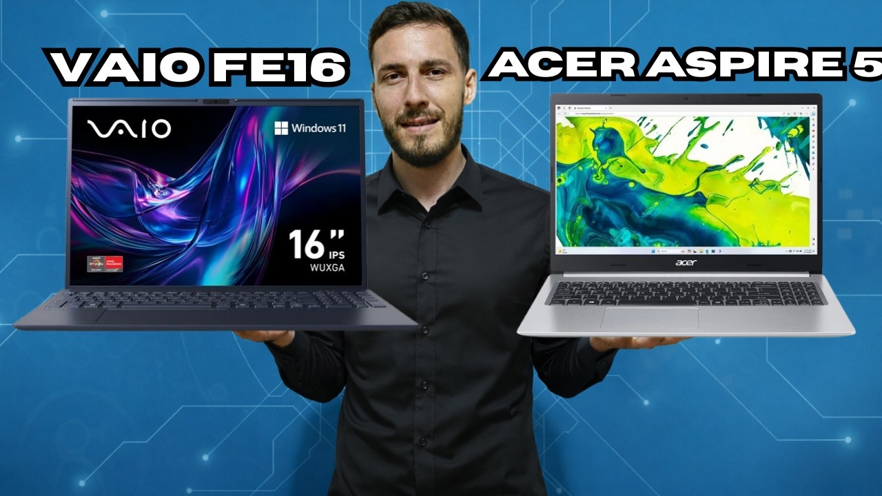 ANALISANDO qual o MELHOR NOTEBOOK Custo beneficio de 2026 - ACER ASPIRE 5 vs VAIO FE16