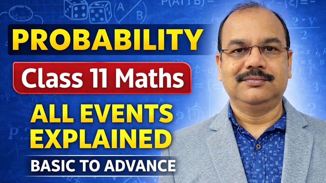 Probability Class 11 | Sample Space & All types of Events Explained with Example | MA Classes