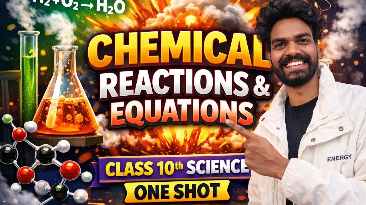 Chemical Reactions & Equations – Class 10 Science | One Shot Full Chapter By Pawan Dev Khanduri sir.
