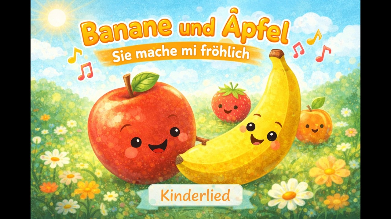 Banane und Äpfel