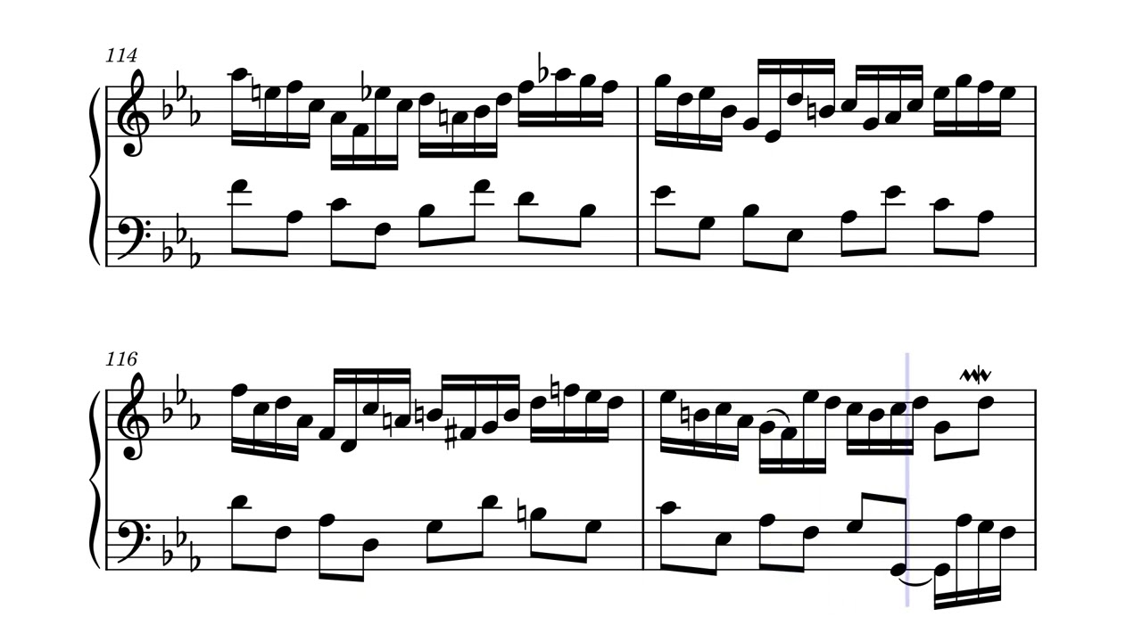 Partita N.2 in C minor, BWV 826 - J.S.Bach, Piano, Sheet Music