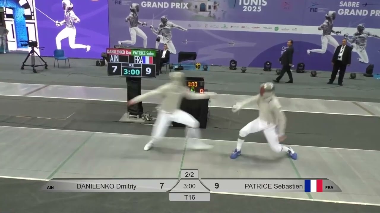 Tunis Grand Prix 2025 SMS - L16 - Dmitriy Danilenko RUS v Sebastien Patrice FRA